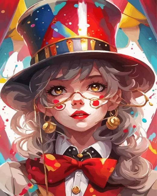 Circus Anime Girl Diamond Painting Circus Anime Girl Diamond Painting