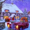 Classic Christmas Car Diamond Painting