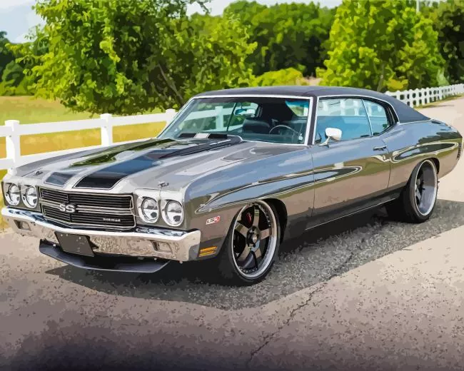 Classic Grey Chevelle Diamond Painting Classic Grey Chevelle Diamond Painting