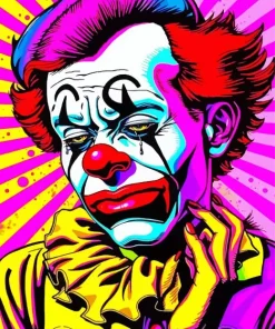 Clown Crying Diamond Painting