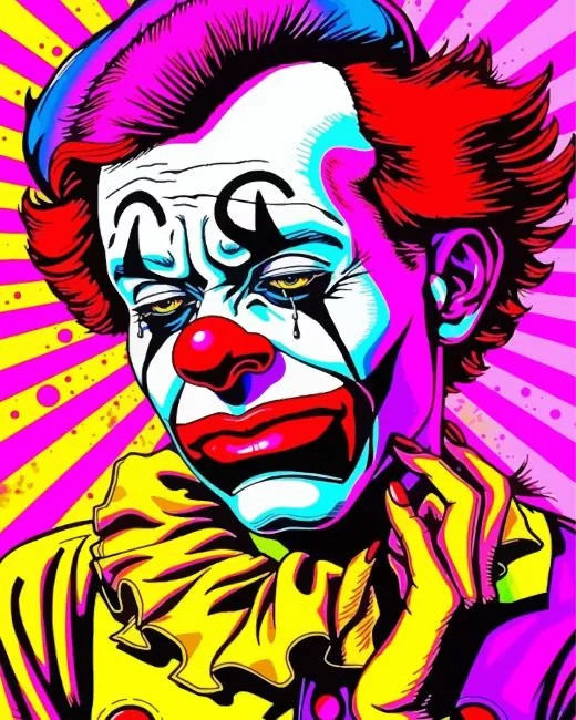 Clown Crying Diamond Painting Clown Crying Diamond Painting