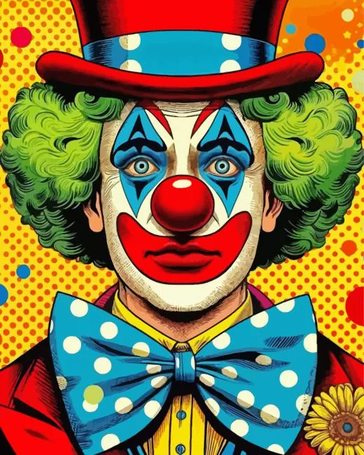 Clown Pop Art Diamond Painting Clown Pop Art Diamond Painting