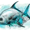 Cobia Fish Art Diamond Painting