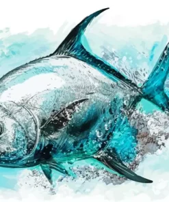 Cobia Fish Art Diamond Painting