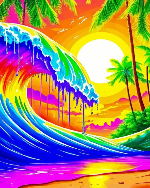 Colorful Beach Diamond Painting Colorful Beach Diamond Painting
