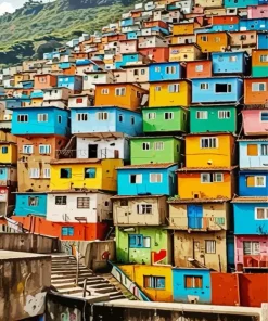 Colorful Brazilian Houses Diamond Painting
