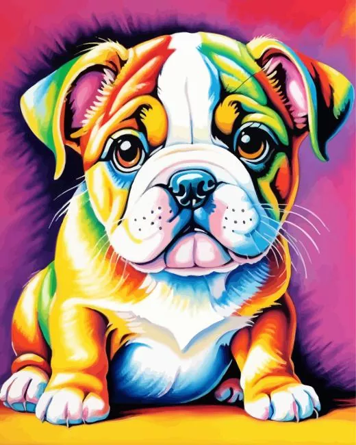 Colorful Bulldog Diamond Painting Colorful Bulldog Diamond Painting