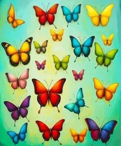 Colorful Butterflies Diamond Painting
