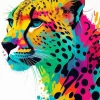 Colorful Cheetah Diamond Painting