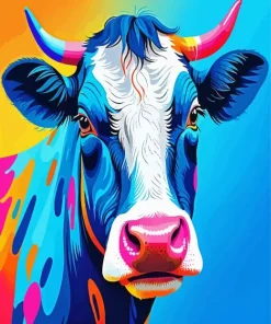 Colorful Cow Diamond Painting