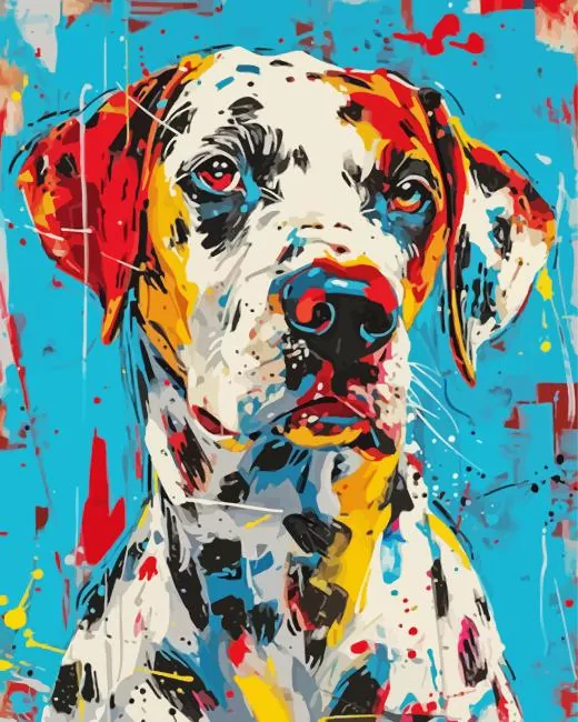 Colorful Dalmatian Diamond Painting Colorful Dalmatian Diamond Painting
