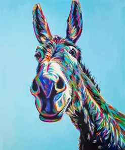 Colorful Donkey Diamond Painting