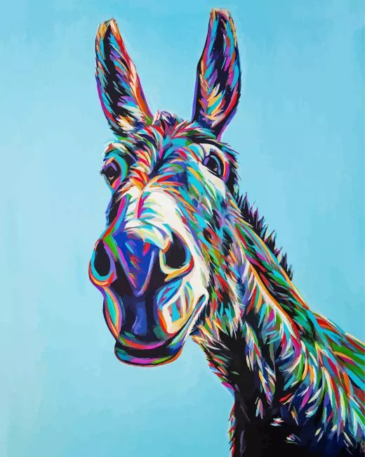 Colorful Donkey Diamond Painting Colorful Donkey Diamond Painting