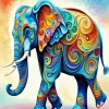 Colorful Elephant Diamond Painting