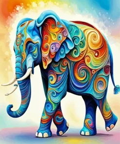 Colorful Elephant Diamond Painting