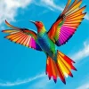 Colorful Flying Bird Diamond Painting