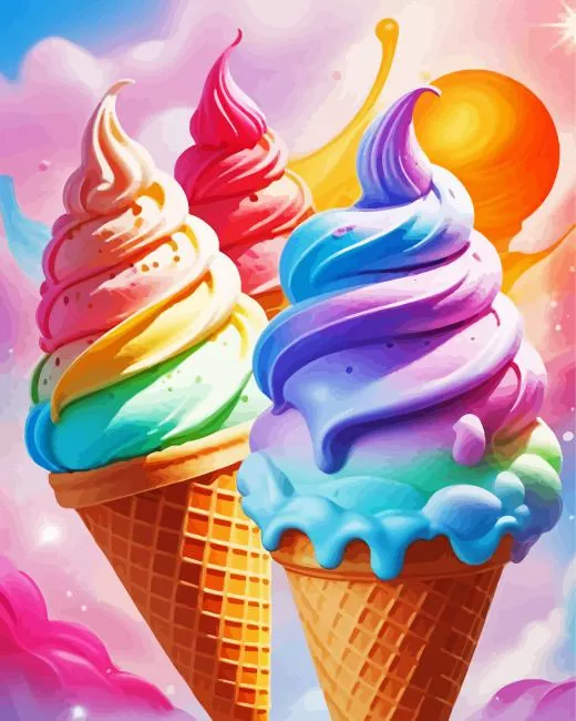 Colorful Ice Creams Diamond Painting Colorful Ice Creams Diamond Painting