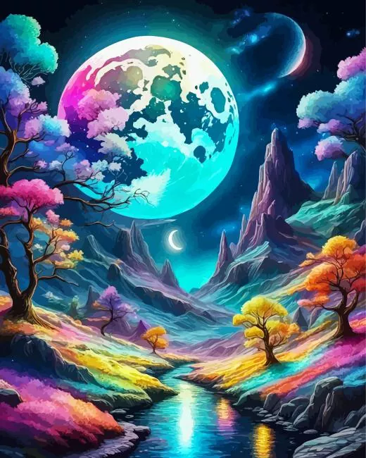 Colorful Landscape Diamond Painting Colorful Landscape Diamond Painting