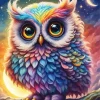 Colorful Owl Diamond Painting