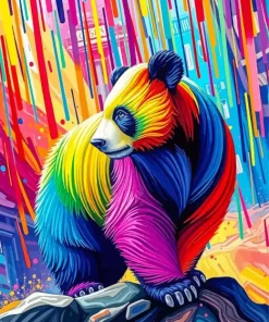 Colorful Panda Diamond Painting