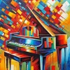 Colorful Piano Art Diamond Painting