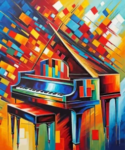 Colorful Piano Art Diamond Painting