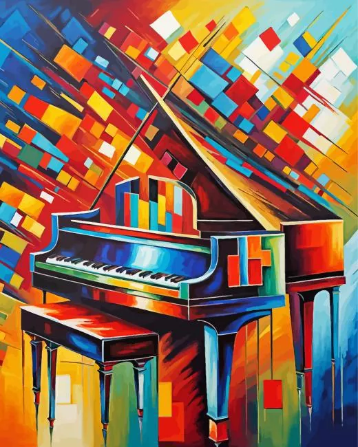 Colorful Piano Art Diamond Painting Colorful Piano Art Diamond Painting