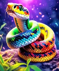 Colorful Snake Diamond Painting