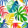 Colorful Tropical Leaves Diamond Painting