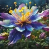 Columbine Flower Diamond Painting