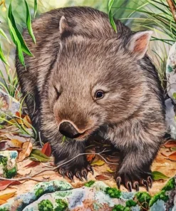 Common Wombat Diamond Painting