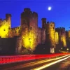 Conwy Castle at Night Diamond Painting
