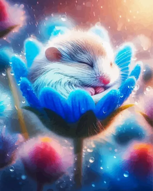Cute Sleeping Mouse Diamond Painting Cute Sleeping Mouse Diamond Painting