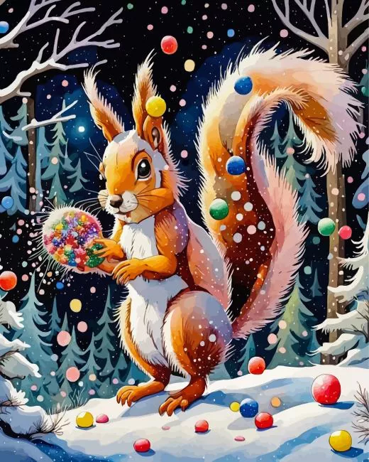 Cute Squirrel Diamond Painting Cute Squirrel Diamond Painting