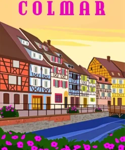 France Colmar Poster Diamond Painting