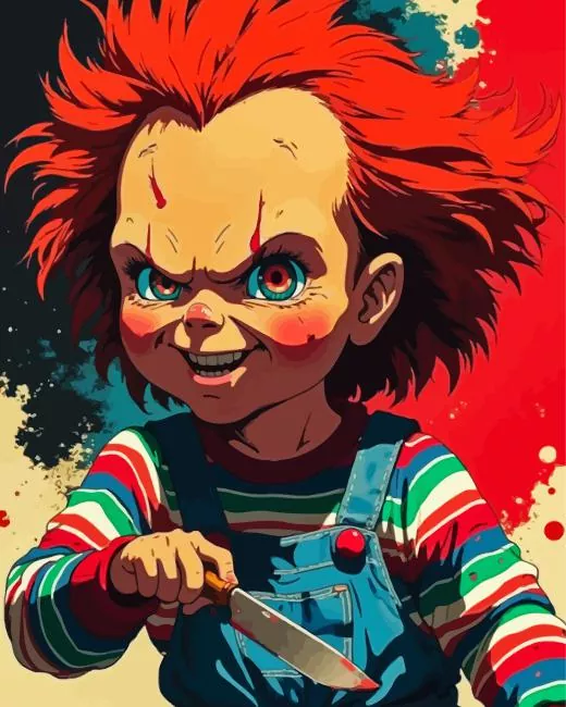 Illustration Chucky Diamond Painting Illustration Chucky Diamond Painting