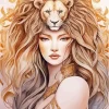 Leo Woman Art Diamond Painting