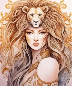 Leo Woman Art Diamond Painting