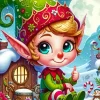 Merry Christmas Elf Diamond Painting