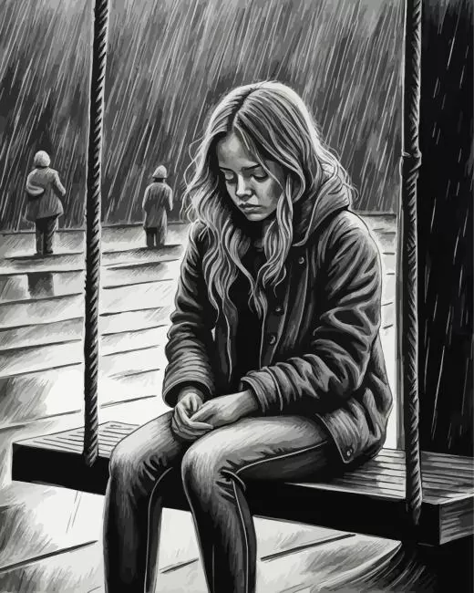 Monochrome Soulless Girl Diamond Painting Monochrome Soulless Girl Diamond Painting