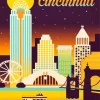 Ohio Cincinnati Poster Diamond Painting