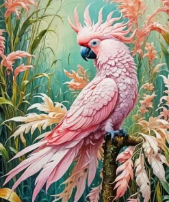 Pink Cockatoo Diamond Painting