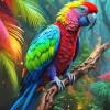 Rainbow Parrot Diamond Painting
