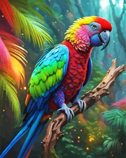 Rainbow Parrot Diamond Painting Rainbow Parrot Diamond Painting