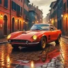 Red Classic Ferrari Diamond Painting