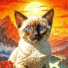 Siamese Cat Diamond Painting