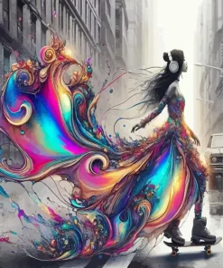 Skater Girl Diamond Painting