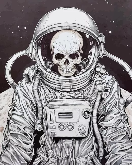 Skeleton Spaceman Diamond Painting Skeleton Spaceman Diamond Painting
