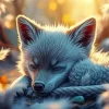 Sleepy Wolf Diamond Painting