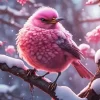 Small Pink Bird Diamond Painting